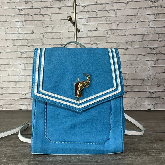 Limited Edition Sailor Moon Backpack Samantha Vega Denim Blue Comic Con - Picture 1 of 8